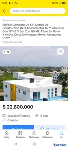 Edificio Completo De 3 apartamentos de 187m2 cada uno
