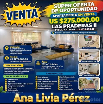 apartamentos - APTO. EN VENTA - US $275,000.00 – LAS PRADERAS II  13