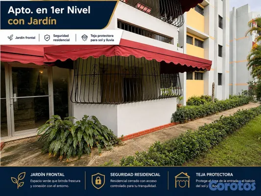 apartamentos - Apartamento en 1er nivel de 3 habitaciones en vent 10