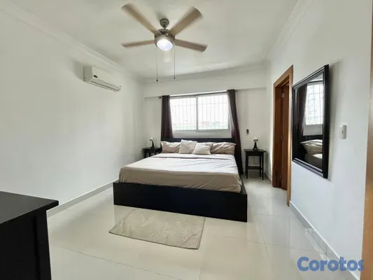 apartamentos - Alquiler Amueblado de Tres Habitaciones en Evaristo Morales 10