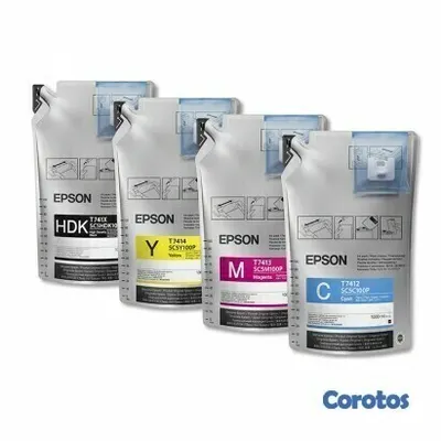 impresoras y scanners - BOLSA DE TINTA EPSON ULTRACHROME T741 EN TODOS LOS COLORES PARA F6200, F7200, F9 2