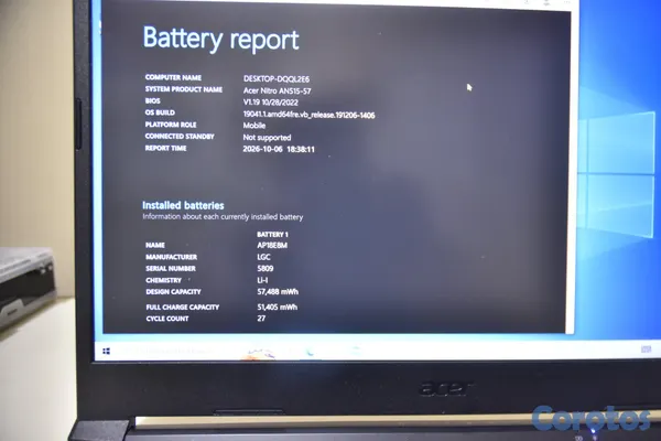 computadoras y laptops - Acer Nitro 5 Gaming (Intel i5-11400H)(16GB Ram)(1T 9