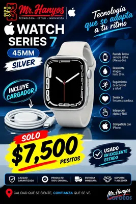 celulares y tabletas - Apple Watch Series 7 45mm Silver  2