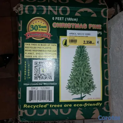 decoración y accesorios - ÁRBOL NAVIDEÑO COMO NUEVO, 6 PIE 4