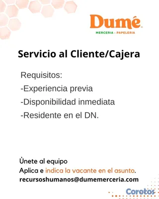 empleos disponibles - Contabilidad - Servicio al Cliente - Caja - Envolt 6