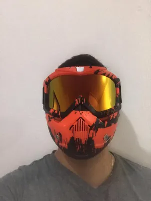 Artículos Deportivos - Mascara Protección Motor Motocross Bicicleta Bici Lentes Buggies Careta Casco 8