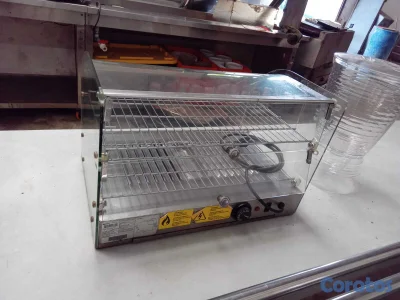 Vitrina Exhibidora de Acero Inoxidable con Vidrio 