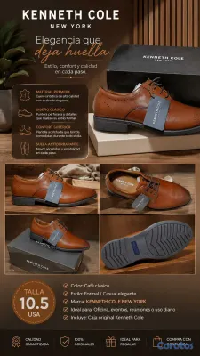 zapatos para hombre - zapatos de vestir Kenneth Cole nuevos de hombre Si 2