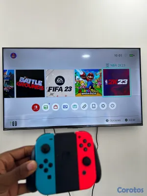 consolas y videojuegos - Nintendo Switch V2 + Dock + Joy-Con Grip + Control RGB LED + Micro SD 128G 2