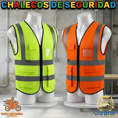 equipos profesionales - CHALECOS DE SEGURIDAD REFLECTIVOS DE ALTA VISIBILIDAD CON BOLSILLOS | CHALECOS | 6