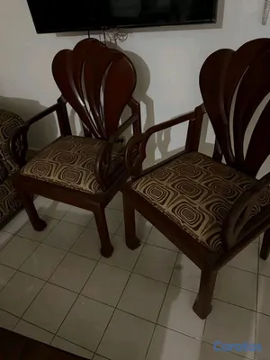 muebles y colchones - Juego de sala Caoba 2