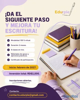 cursos y clases -   Curso Virtual de Ortografía y Redacción | Edurpl 2