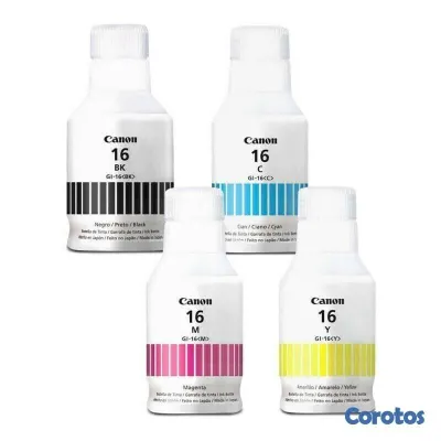 impresoras y scanners - BOTELLA DE TINTA CANON GI-16, ORIGINALES  EN TODOS LOS COLORES DISPONIBLES  2