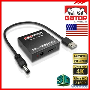 ADAPTADOR HDMI HUB SPLITTER (ESPEJO) 1X2 4K 2.0