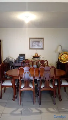muebles y colchones - COMEDOR EN CAOBA 6 SILLAS  2