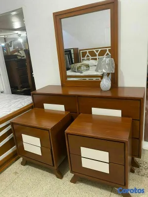 muebles y colchones - *JUEGO DE HABITACIÓN*

JUEGO DE HABITACIÓN SOL DEL CARMEN 
PINO AMERICANO 

 2