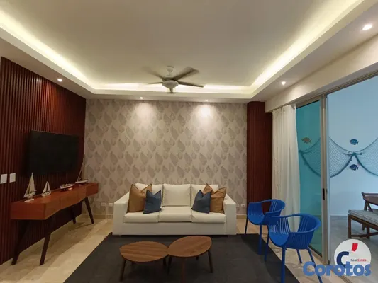 apartamentos - DEPARTAMENTO EN RENTA ANUAL, CAP CANA, CIUDAD LAS  12