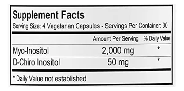 Salud y Equipamiento Médico - Inositol 120caps 50mg Bestvite - U - Unidad A $1549 2