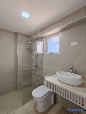 apartamentos - Anacaona  Amueblado en con vista la mar de tres hab con balcón  9