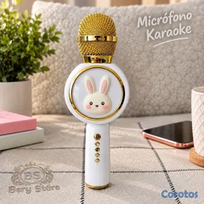 juguetes - Micrófono Karaoke Bluetooth Para Niños y Niñas | Micrófono karaoke con altavoz   3