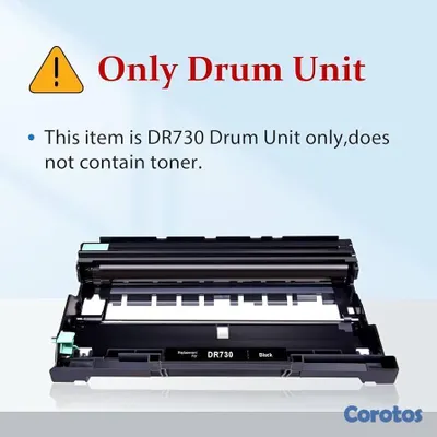 impresoras y scanners - TAMBOR (DRUM) DE IMAGEN GENERICO PARA  BROTHER NEGRO DR730, PARA IMPRESORAS 2