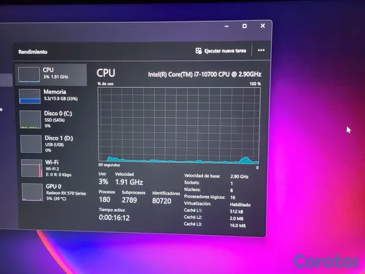 computadoras y laptops - OFERTA CPU GAMER I7 10TH
NEGOCIABLE 8