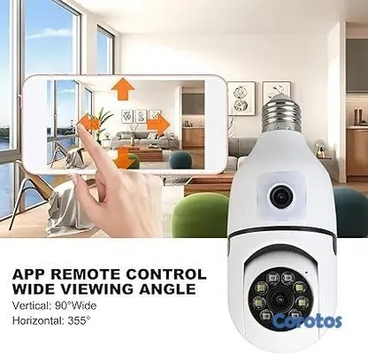 otros electronicos - Cámara Tipo Bombillo Doble V380: Seguridad intelig 3
