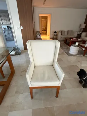 muebles y colchones - 8 sillas de comedor en roble brasileño  2