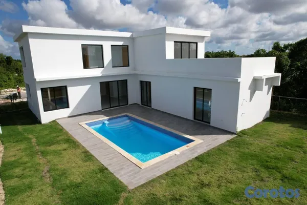 casas vacacionales y villas - Vista Cana: villa de 3 habitaciones con piscina privada 2