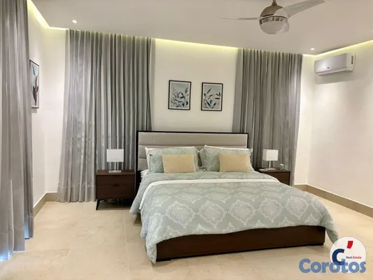 casas - Villa en renta en Punta Cana Village, amueblada de 5