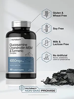 Salud y Equipamiento Médico - Glucosamina Condroitina 4050 Mg 180 Cap Horbaach 5