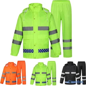traje de lluvia de seguridad de alta visibilidad p