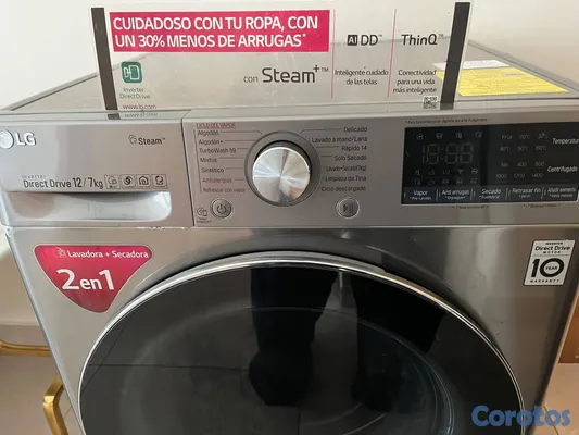 electrodomesticos - Lavadora Secadora Inverter LG con Vapor 5