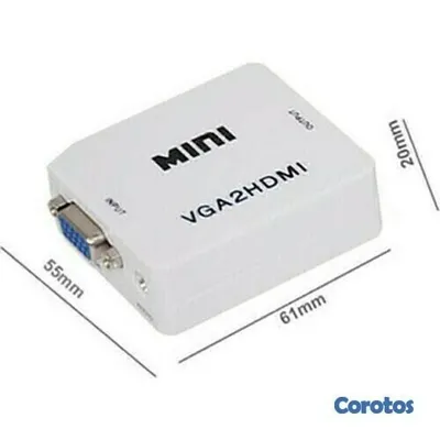 otros electronicos - Convertidor adaptador de VGA a HDMI 4