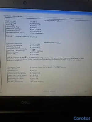computadoras y laptops - Dell i7 8va generación 4