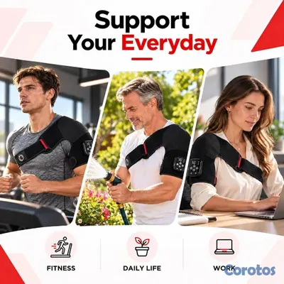 Salud y Equipamiento Médico - 🔥 ¡TERAPIA DE LUZ ROJA PARA HOMBRO! 102 Calor + Vibración Recargable 5000mAh 💪 9
