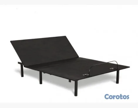 muebles y colchones - Cama reclinable automática queen con base en tela 4