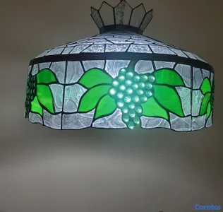 Lámpara en vitral