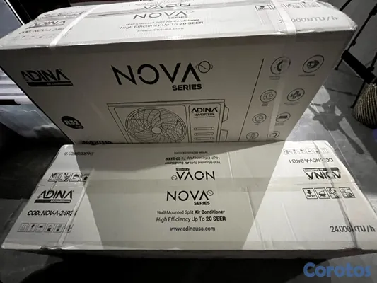 aires acondicionados y abanicos - Aire acondicionado ADINA Nova Series Inverter de 24,000 BTU en venta  2