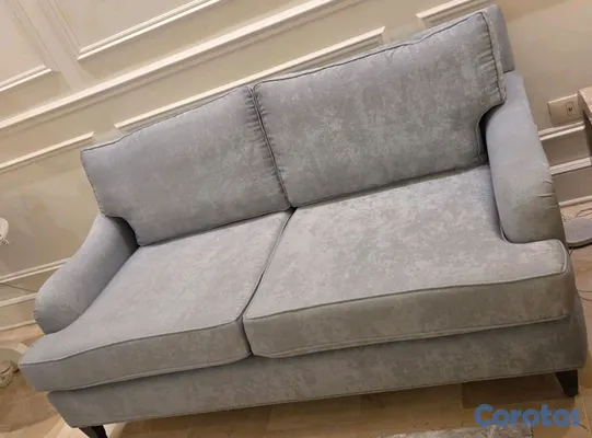 muebles y colchones - Sofa 2 puestos gris restaurado Ilumel 65 pulgadas 3