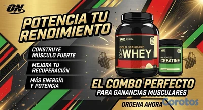 Optimum Nutrition
Gold
Standard 100% Whey
Protein + Creatina
Micronizada