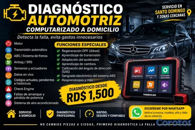 DIAGNÓSTICO AUTOMOTRIZ A DOMICILIO | ESCÁNER + DPF + TRANSMISIÓN