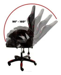muebles y colchones - Silla gamer luz RGB soporte lumbar Reclinable con ruedas. Gaming oficina  3