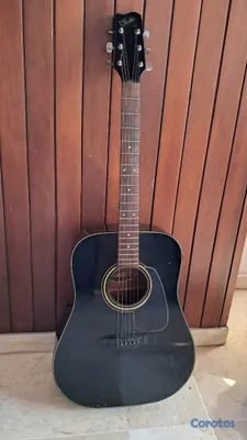 instrumentos musicales - ¡¡¡¡Guitarra Acústica FENDER, un clásico!!!! Colo negra, sonido increíble. 2