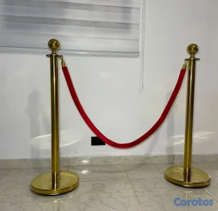separadores de fila con cordon terciopelo 