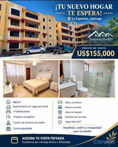 Apart 140mts2 en la Española, Santiago 