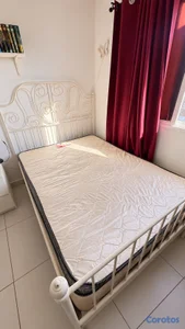 Cama FULL Blanca IKEA con colchón