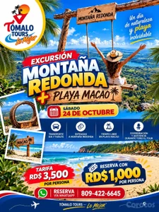 Tours a Montana Redonda y Playa Macao