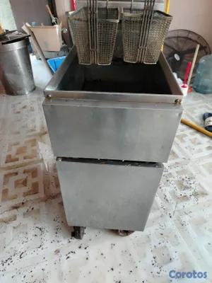 equipos profesionales - Freidora a gas de 2 canastos, 6 galones 2