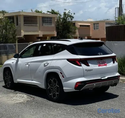 jeepetas y camionetas - Hyundai Tucson NLine color blanco año 2022 5